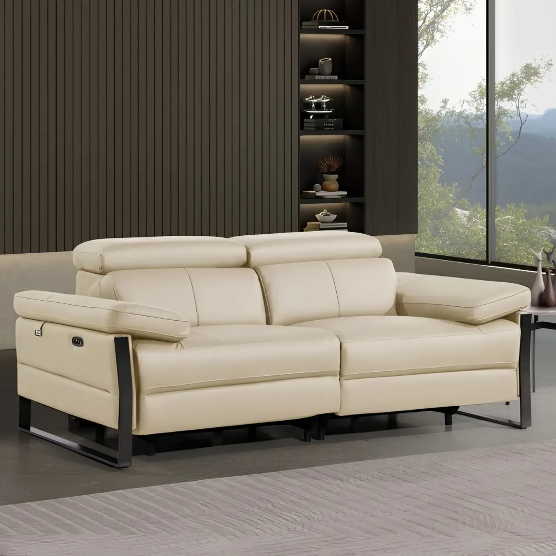 1246 Divanitalia Top Grain Italian Leather Loveseat By Gu Furniture | Mobilia Cleopatra 3 1246 DivanItalia Top Grain Italian Leather Loveseat By GU Furniture - Image 1