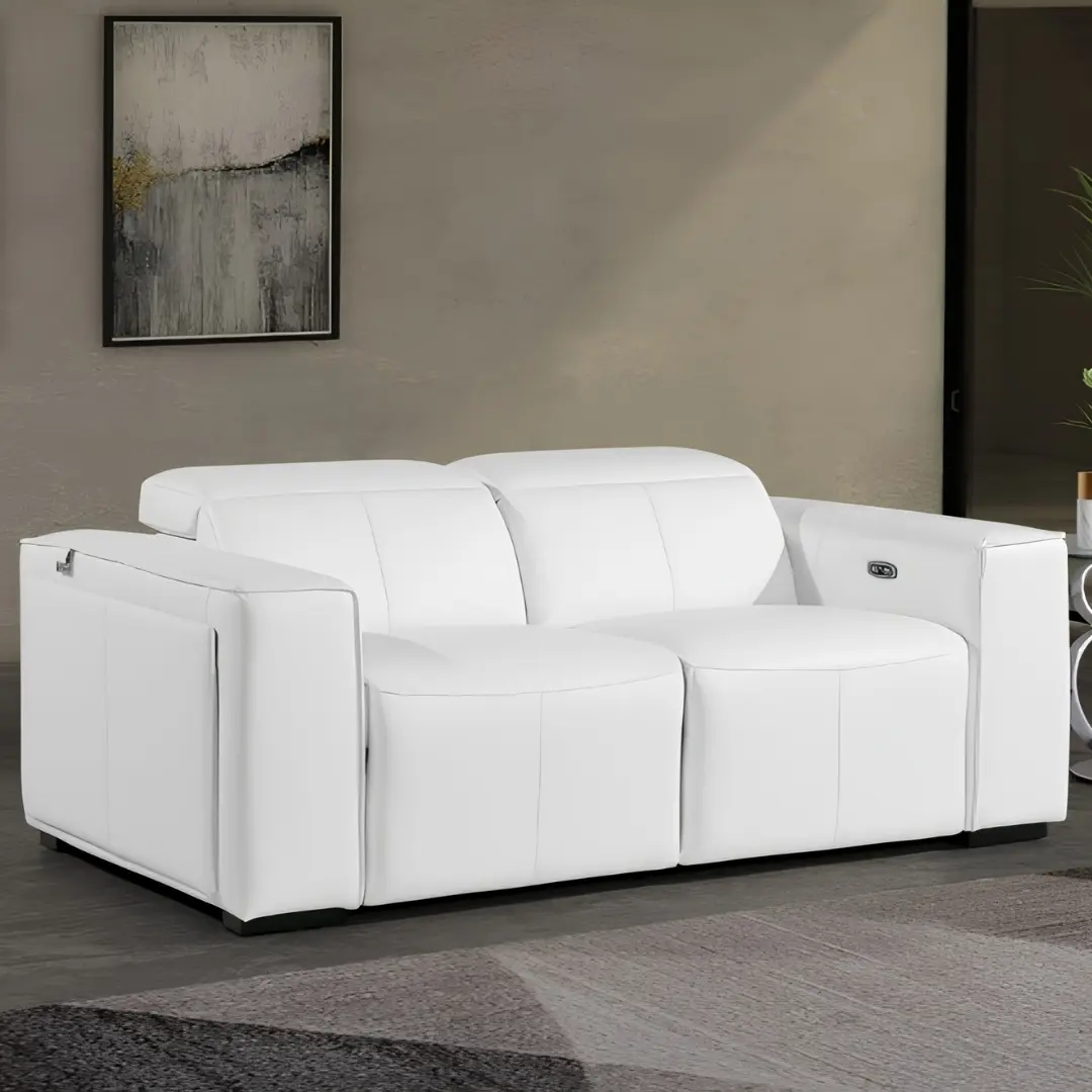 1224 Divanitalia Top Grain Italian Leather Loveseat By Gu Furniture | Mobilia Cleopatra 3 1224 DivanItalia Top Grain Italian Leather Loveseat By GU Furniture - Image 1