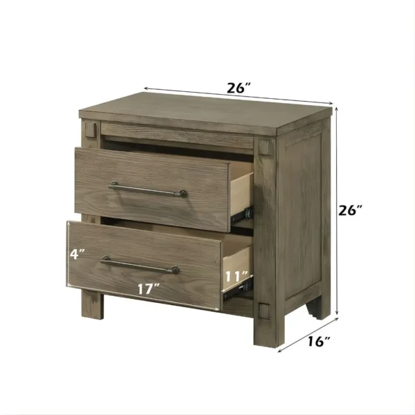 Colton Antique White Oak Finish Nightstand BD05293 By ACME - Image 3