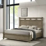 Colton Antique White Oak Finish Panel Bed By ACME