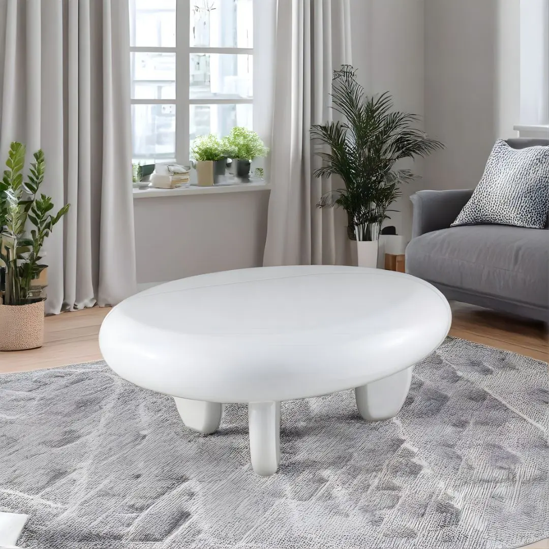 Wylie White High Gloss Coffee Table Lv04365 By Acme | Mobilia Cleopatra 3 Wylie White High Gloss Coffee Table LV04365 By ACME - Image 1