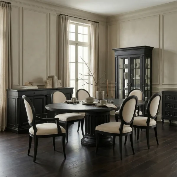 Atrium Black Round Dining Table By Art Furniture - Image 6