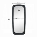 Izusa Black Framed Wall Mirror AC03022 By ACME - Image 2