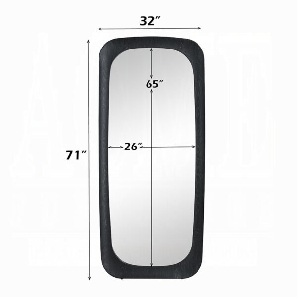 Izusa Black Framed Wall Mirror AC03022 By ACME - Image 2