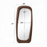 Dana Walnut Framed Wall Mirror AC03024 By ACME - Image 2