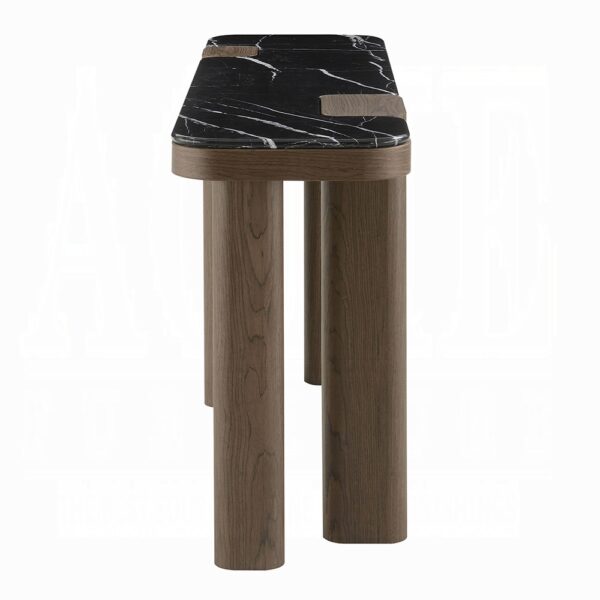 Dana Console Table in Black & Dark Walnut Finish AC03091 By ACME - Image 2
