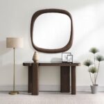 Dana Dark Walnut Faux Marble Accent Mirror AC03092 By ACME - Image 3