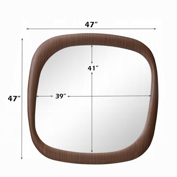 Dana Dark Walnut Faux Marble Accent Mirror AC03092 By ACME - Image 2