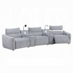 Fullar Light Gary Modular Power Motion Armless Recliner LV03312 By ACME - Image 5