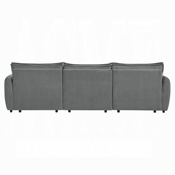 Eaden Gray Power Sectional Sofa with Sleeper LV03575 By ACME - Image 3