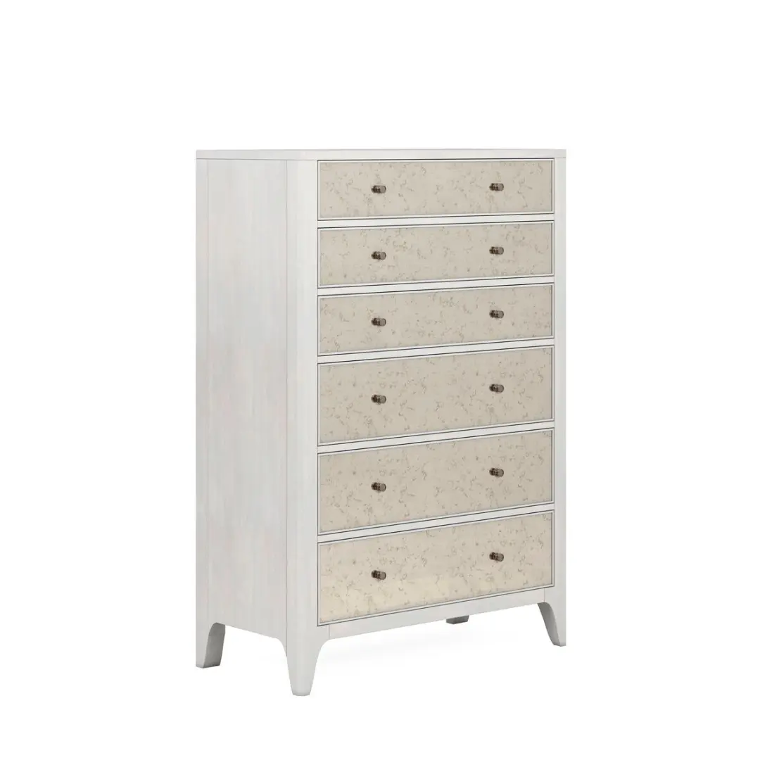 Mezzanine Dove Gray 6 Drawers Chest By Art Furniture | Mobilia Cleopatra 3 Dove Gray 6 Drawers Chest