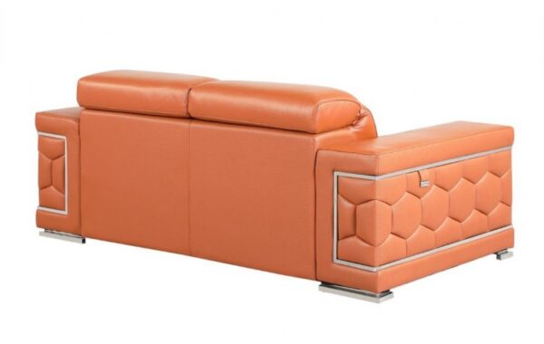 692 Loveseat DivanItalia Top Grain Italian Leather by Gu Furniture - Image 4
