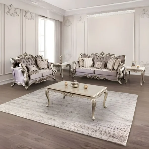 Albacete Purple Velvet Sofa FM65006PR-SF by Furniture of America - Image 2