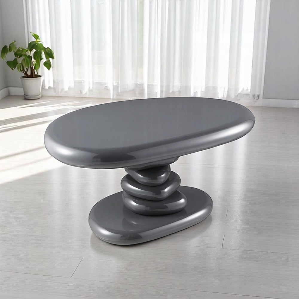 Charlene Gray High Gloss End Table Lv03917 By Acme | Mobilia Cleopatra 3 Charlene Gray High Gloss End Table