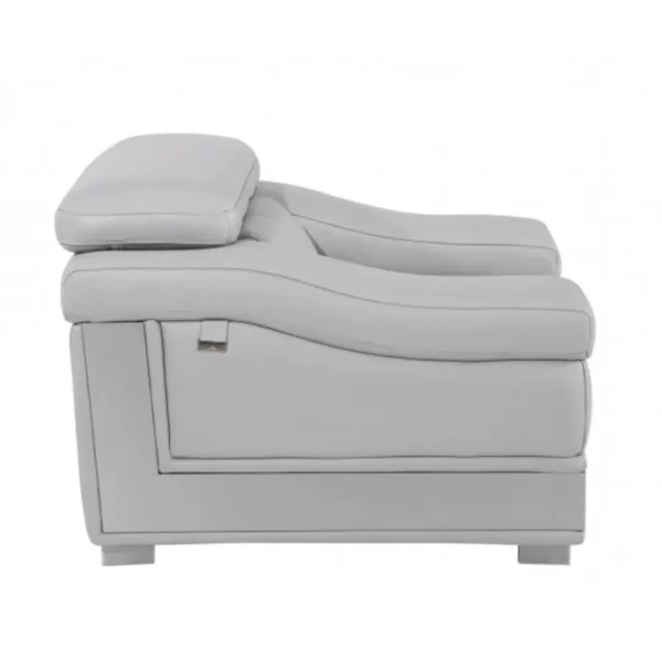 415 DivanItalia Loveseat Top Grain Italian Leather by Gu Furniture - Image 3