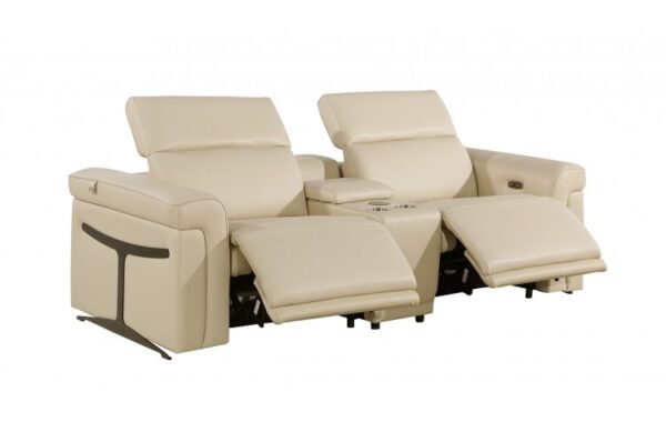 1126 Loveseat DivanItalia Top Grain Italian Leather With Power headset by Gu Furniture - Image 4