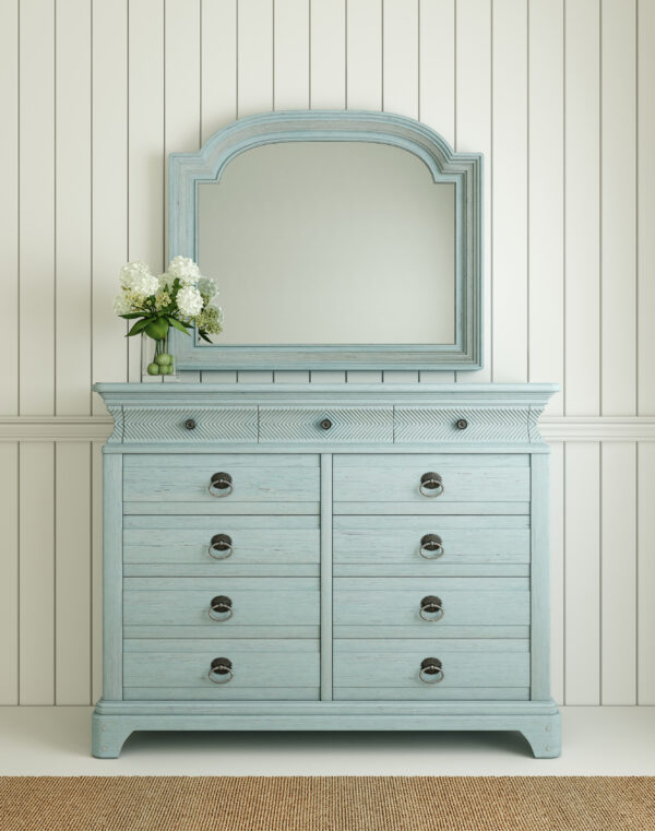 Summer Creek Light Keeper's 11-Drawer Dresser – Shutter Blue By Art Furniture - Image 4