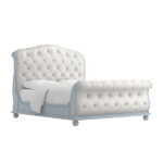 Summer Creek Queen Shoals Tufted Sleigh Bed – Shutter Blue