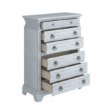 Summer Creek Shutter Blue Chest with 8 Drawers By Art Furniture - Image 2