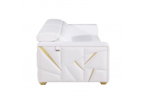 1120 Loveseat DivanItalia Top Grain Italian Leather by Gu Furniture - Image 4