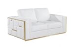 1130 Loveseat DivanItalia Top Grain Italian Leather by Gu Furniture - Image 4