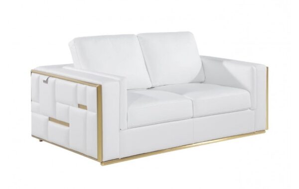 1130 Loveseat DivanItalia Top Grain Italian Leather by Gu Furniture - Image 4