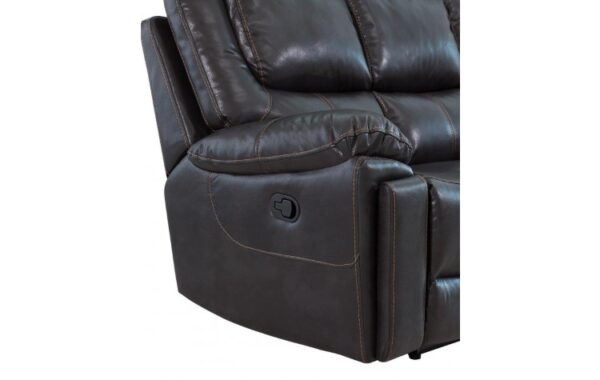 5108 Leather-Aire Manual Reclining Console Loveseat by Gu Furniture - Image 4