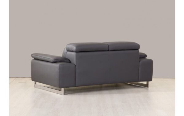 636 DivanItalia Top Grain Italian Leather Loveseat By GU Furniture - Image 2