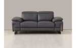 636 DivanItalia Top Grain Italian Leather Loveseat By GU Furniture - Image 4