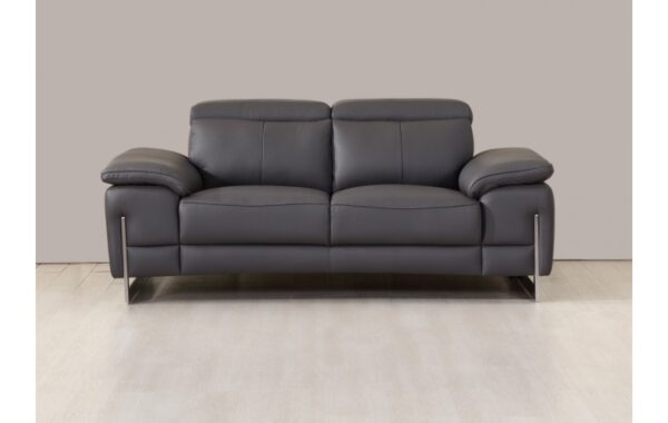 636 DivanItalia Top Grain Italian Leather Loveseat By GU Furniture - Image 4