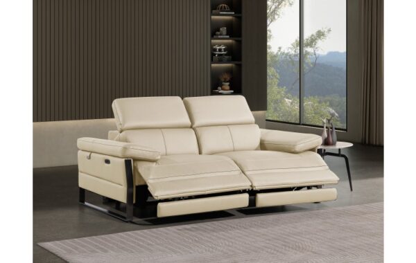 1246 DivanItalia Top Grain Italian Leather Loveseat By GU Furniture - Image 2