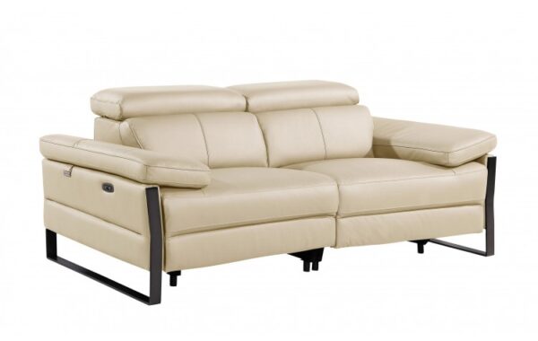 1246 DivanItalia Top Grain Italian Leather Loveseat By GU Furniture - Image 3
