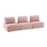 Stavanger 3-Seater Sofa in Pink Bouclé FM63001PK-A