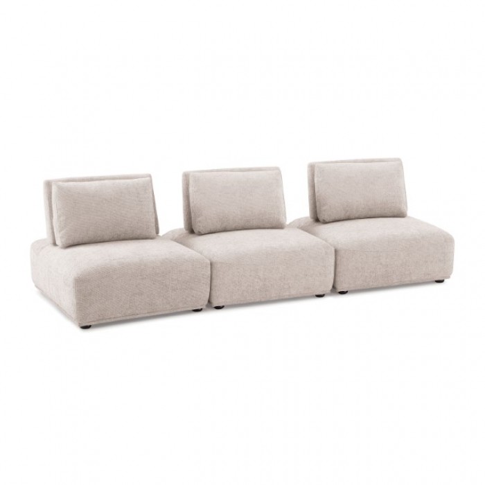Stavanger 3-Seater Sofa In Light Brown Bouclé Fm63001Lb-A By Furniture Of America | Mobilia Cleopatra 3 Stavanger 3-Seater Sofa in Light Brown Bouclé