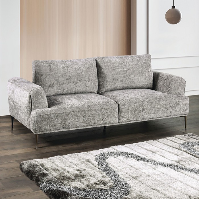 Gladbach Gray Sofa Fm63007Gy-Sf By Furniture Of America | Mobilia Cleopatra 3 Gladbach Gray Sofa FM63007GY-SF by Furniture of America
