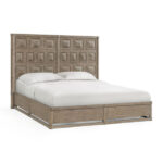Reforma Queen Storage Bed Rustic with Built-In Drawers