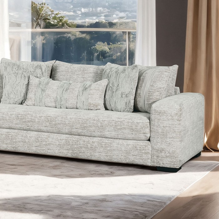 Summerset Gray Chenille Sofa Sm5199-Sf By Furniture Of America | Mobilia Cleopatra 3 Summerset Gray Chenille Sofa SM5199-SF by Furniture of America