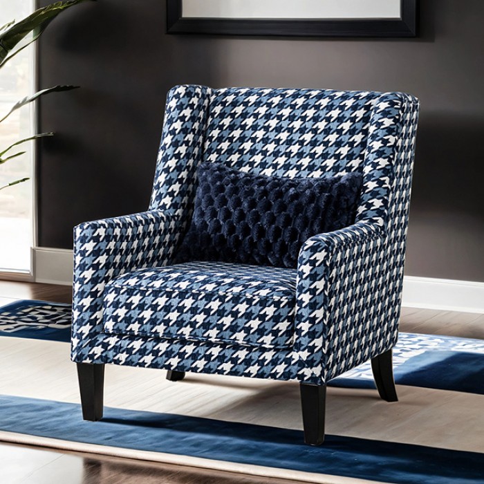 Colindale Accent Chair In Gray Blue Fm61111Bl-Ch-Pt By Furniture Of America | Mobilia Cleopatra 3 Colindale Accent Chair in Gray Blue FM61111BL-CH-PT by Furniture of America - Image 1