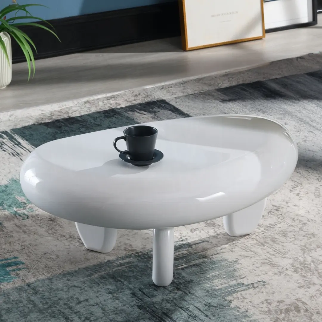 Wylie White High Gloss End Table By Acme | Mobilia Cleopatra 3 White High Gloss End Table
