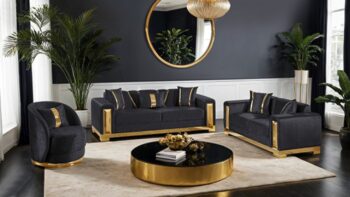Valdosta Loveseat | FM67001BK-LV by Furniture of America