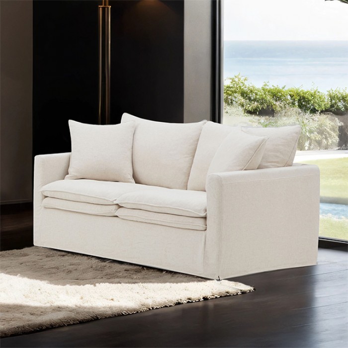 Crayford Loveseat Fm63010Tp-Lv Classic Comfort In Timeless Taupe By Furniture Of America | Mobilia Cleopatra 3 Crayford Loveseat | FM63010TP-LV – Classic Comfort in Timeless Taupe