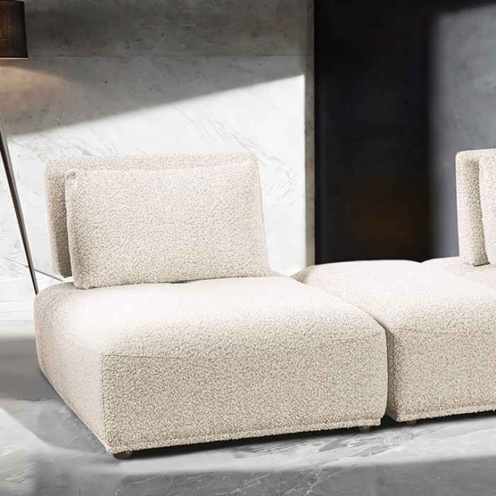 Stavanger 2-Seater With Rectangular Ottoman Fm63001Bg-E By Furniture Of America | Mobilia Cleopatra 3 Stavanger 2-Seater with Rectangular Ottoman FM63001BG-E by Furniture of America
