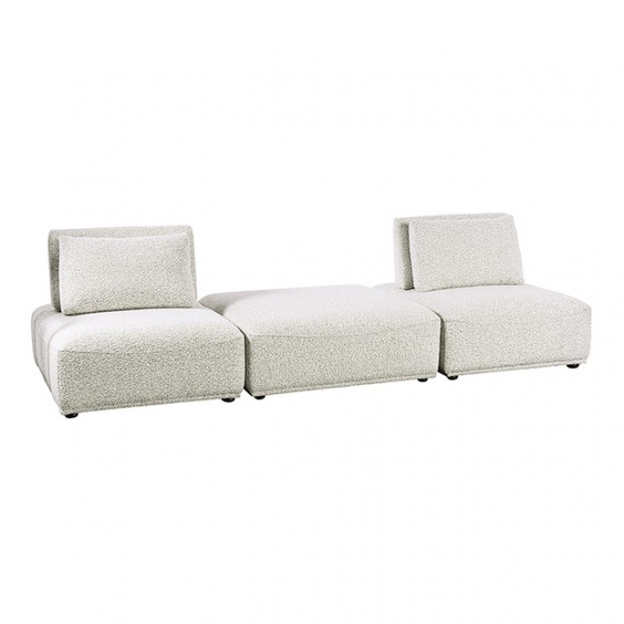 Stavanger 2-Seater With Square Ottoman Fm63001Lg-C By Furniture Of America | Mobilia Cleopatra 3 Stavanger 2-Seater with Square Ottoman FM63001LG-C by Furniture of America
