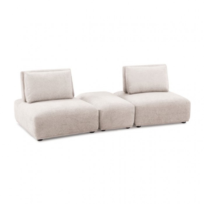 Stavanger 2-Seater With Rectangular Ottoman In Light Brown Boucle Fm63001Lb-E By Furniture Of America | Mobilia Cleopatra 3 Stavanger 2-Seater with Rectangular Ottoman in Light Brown Boucle – FM63001LB-E by Furniture of America