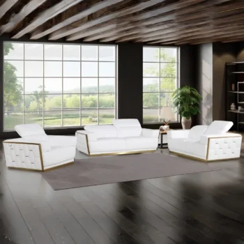 1111 Italian leather Sofa Set By Gu Furniture