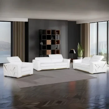 1120 Genuine leather Sofa Set By Gu Furniture