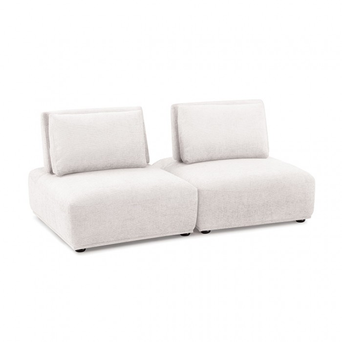 Stavanger 2-Seater Sofa In White Boucle Fm63001Wh-B By Furniture Of America | Mobilia Cleopatra 3 Stavanger 2-Seater Sofa in White Boucle FM63001WH-B by Furniture of America