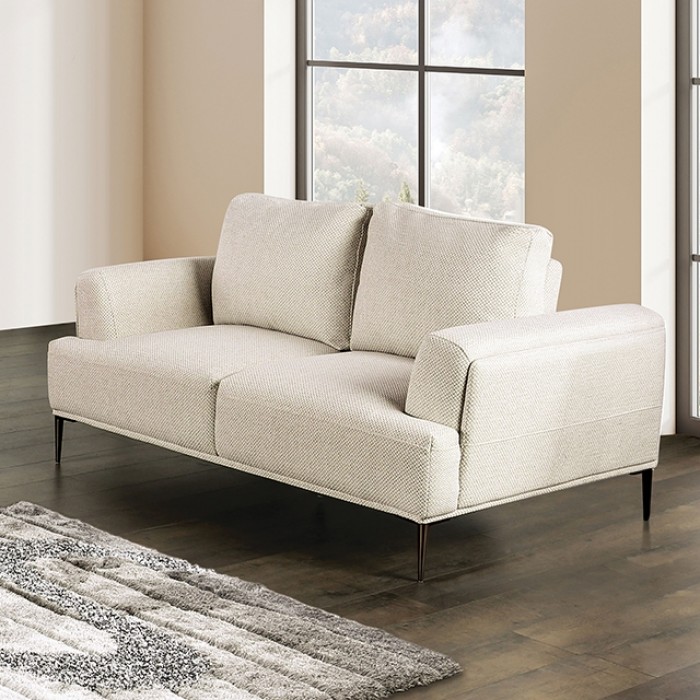 Gladbach Loveseat In Beige Chenille – Fm63007Bg-Lv By Furniture Of America | Mobilia Cleopatra 3 Gladbach Loveseat in Beige Chenille – FM63007BG-LV