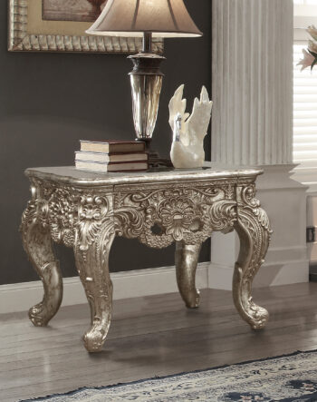 Champagne Silver End Table HD-998CH