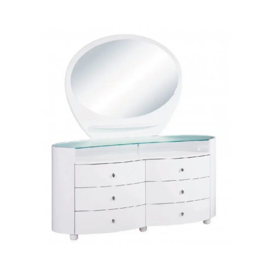 Cosmo White Dresser By Gu Furniture | Mobilia Cleopatra 3 Cosmo White Dresser By Gu Furniture - Image 1